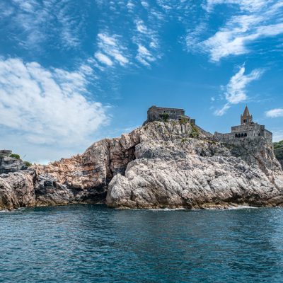 panoramica dal mare di Portovenere